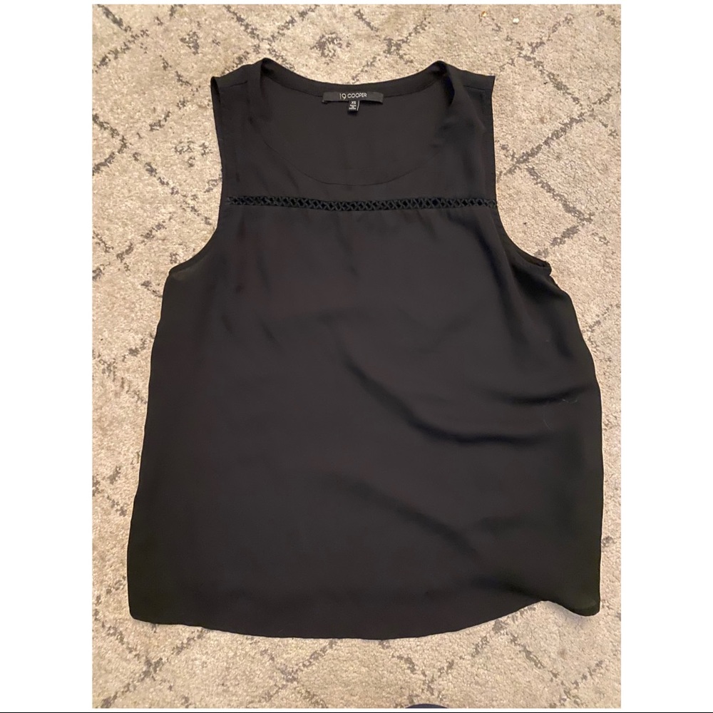 Black tank with lace back